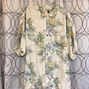 Tommy Bahama Ivory Floral Button Down